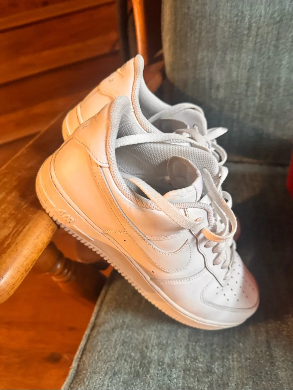 Nike White Low-Top Leather Sneakers